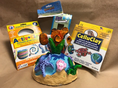 Art teacher Susan Bivona submitted this dynamic Under the Sea Sculpture lesson plan in the ACTIVA Mystery Box Contest. Click through for the full lesson plan.